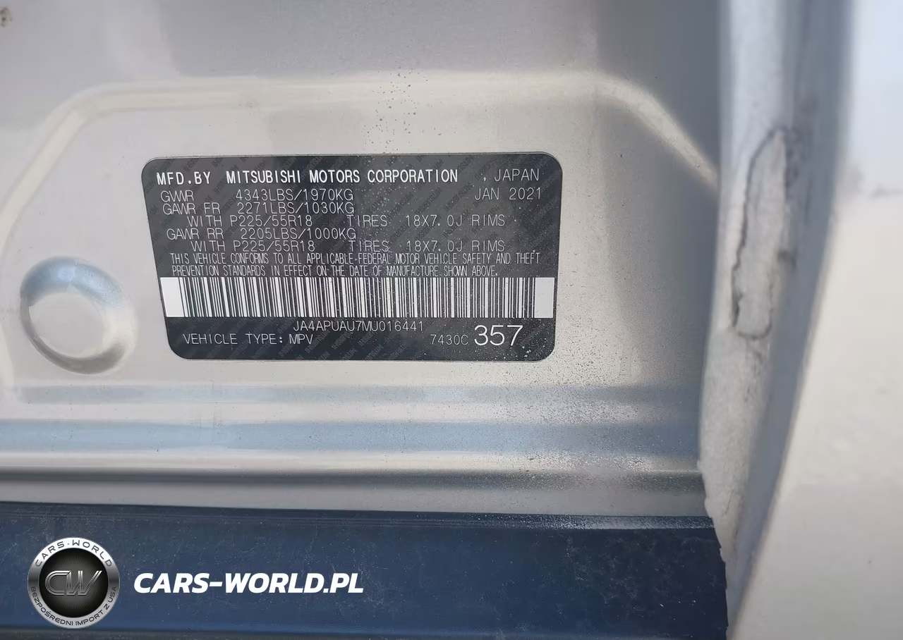 2021 Mitsubishi Outlander Sport 2.0 Be 2Wd-2.0 Es 2Wd-2.0 Le 2Wd-2.0 S 2Wd VIN:JA4APUAU7MU016441 - 9