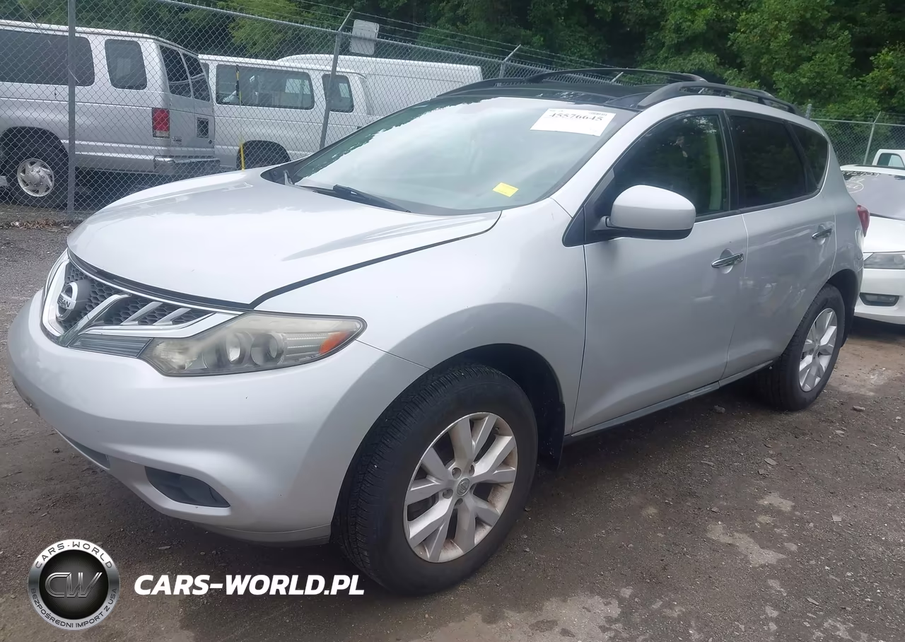 2012 Nissan Murano Sl VIN:JN8AZ1MWXCW230522 - 2