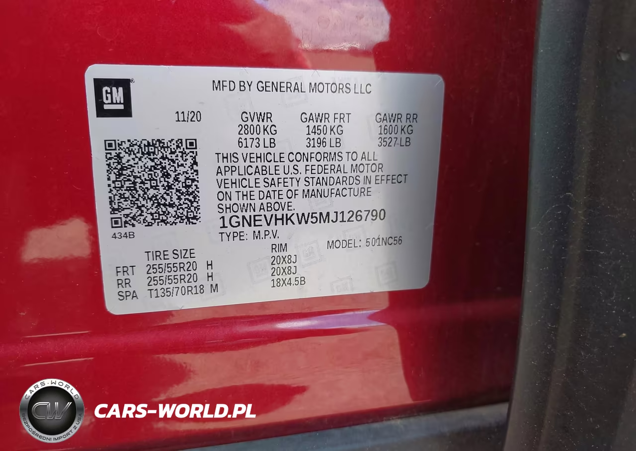 2021 Chevrolet Traverse Awd Lt Leather VIN:1GNEVHKW5MJ126790 - 9