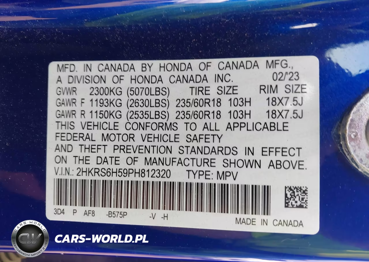 2023 Honda Cr-V Hybrid Sport VIN:2HKRS6H59PH812320 - 9