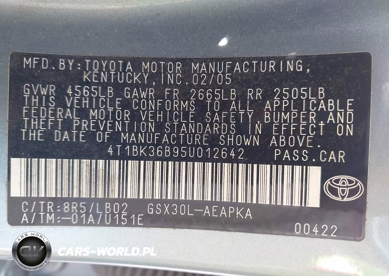 2005 Toyota Avalon Limited VIN:4T1BK36B95U012642 - 9