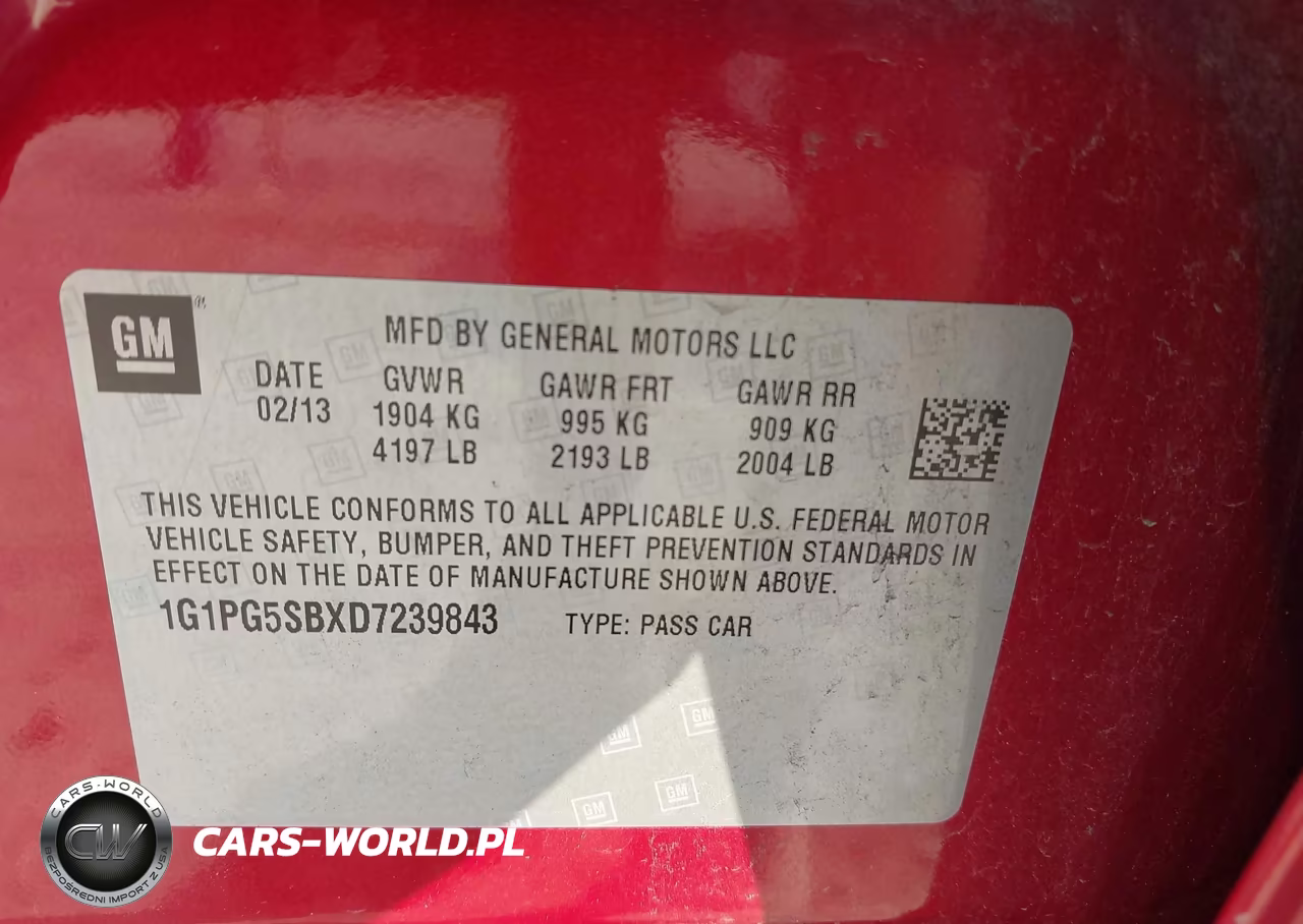 2013 Chevrolet Cruze Ltz VIN:1G1PG5SBXD7239843 - 9