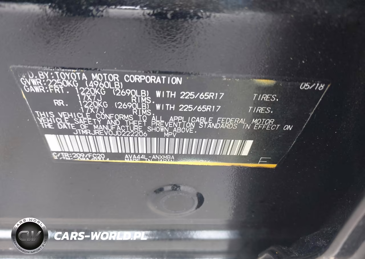 2018 Toyota Rav4 Hybrid Le VIN:JTMRJREV0JD222206 - 9