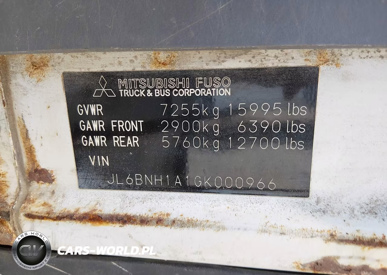 2016 Mitsubishi Fuso Truck Fe Fec72S VIN:JL6BNH1A1GK000966 - 8