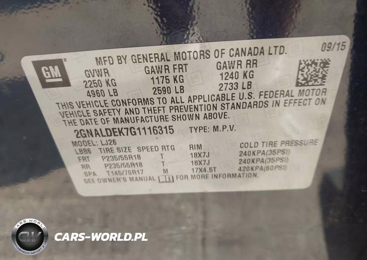 2016 Chevrolet Equinox Ltz VIN:2GNALDEK7G1116315 - 9