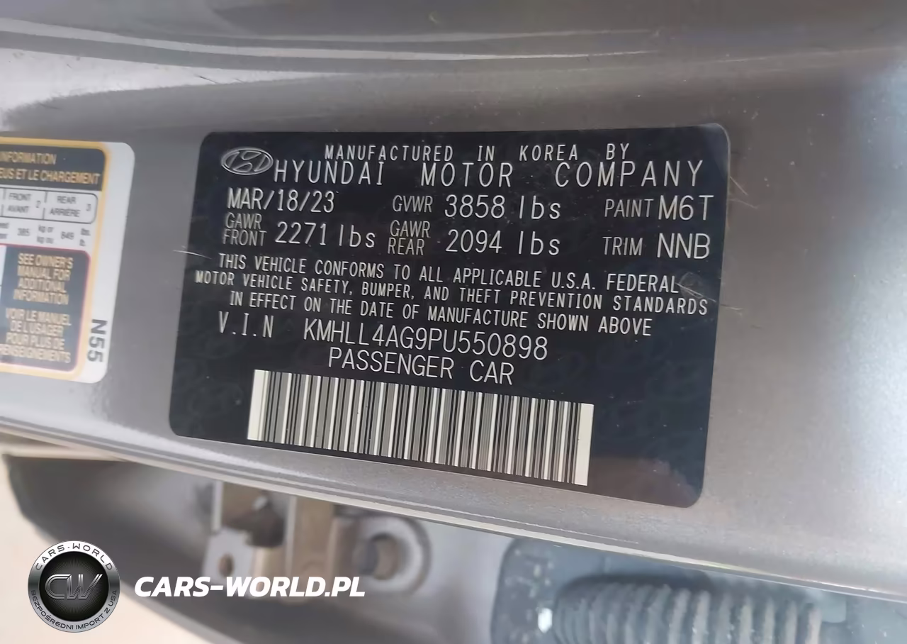 2023 Hyundai Elantra Se VIN:KMHLL4AG9PU550898 - 9