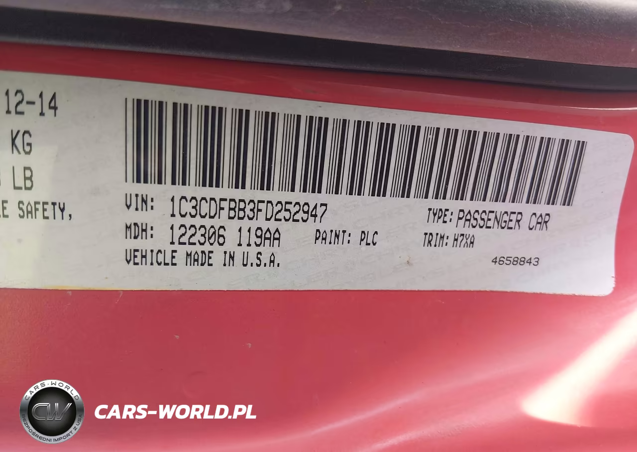 2015 Dodge Dart Sxt VIN:1C3CDFBB3FD252947 - 9