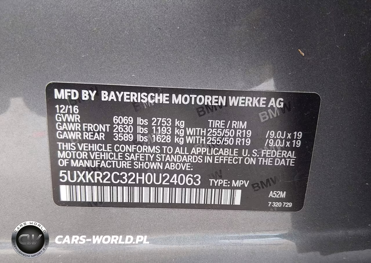 2017 BMW X5 Sdrive35I VIN:5UXKR2C32H0U24063 - 9