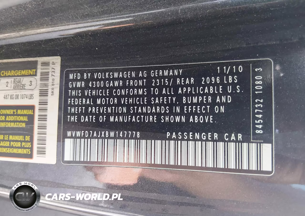 2011 Volkswagen Gti 2-Door VIN:WVWFD7AJXBW147778 - 9