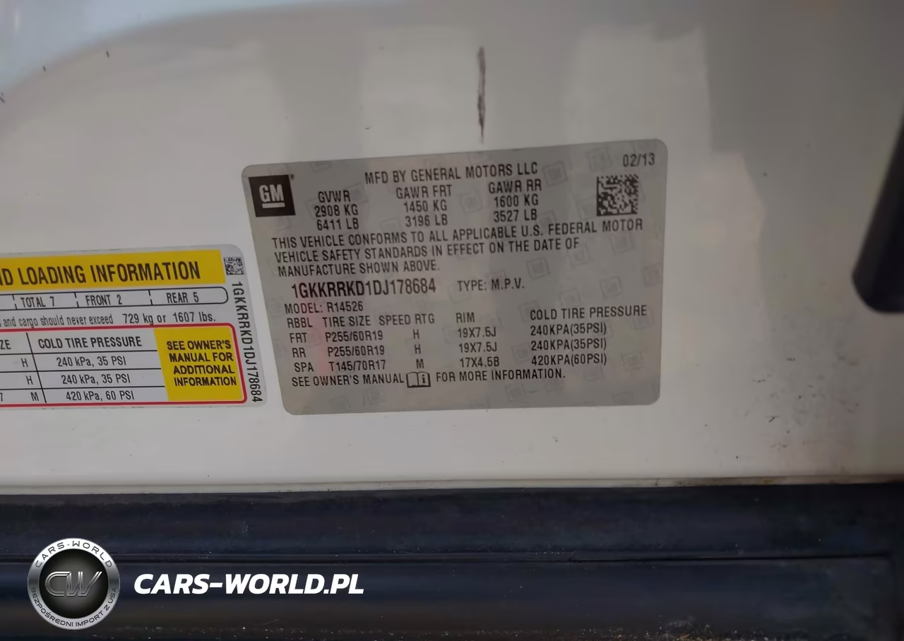 2013 GMC Acadia Slt-1 VIN:1GKKRRKD1DJ178684 - 9