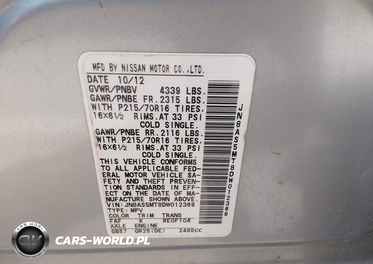 2013 Nissan Rogue S VIN:JN8AS5MT8DW012369 - 9