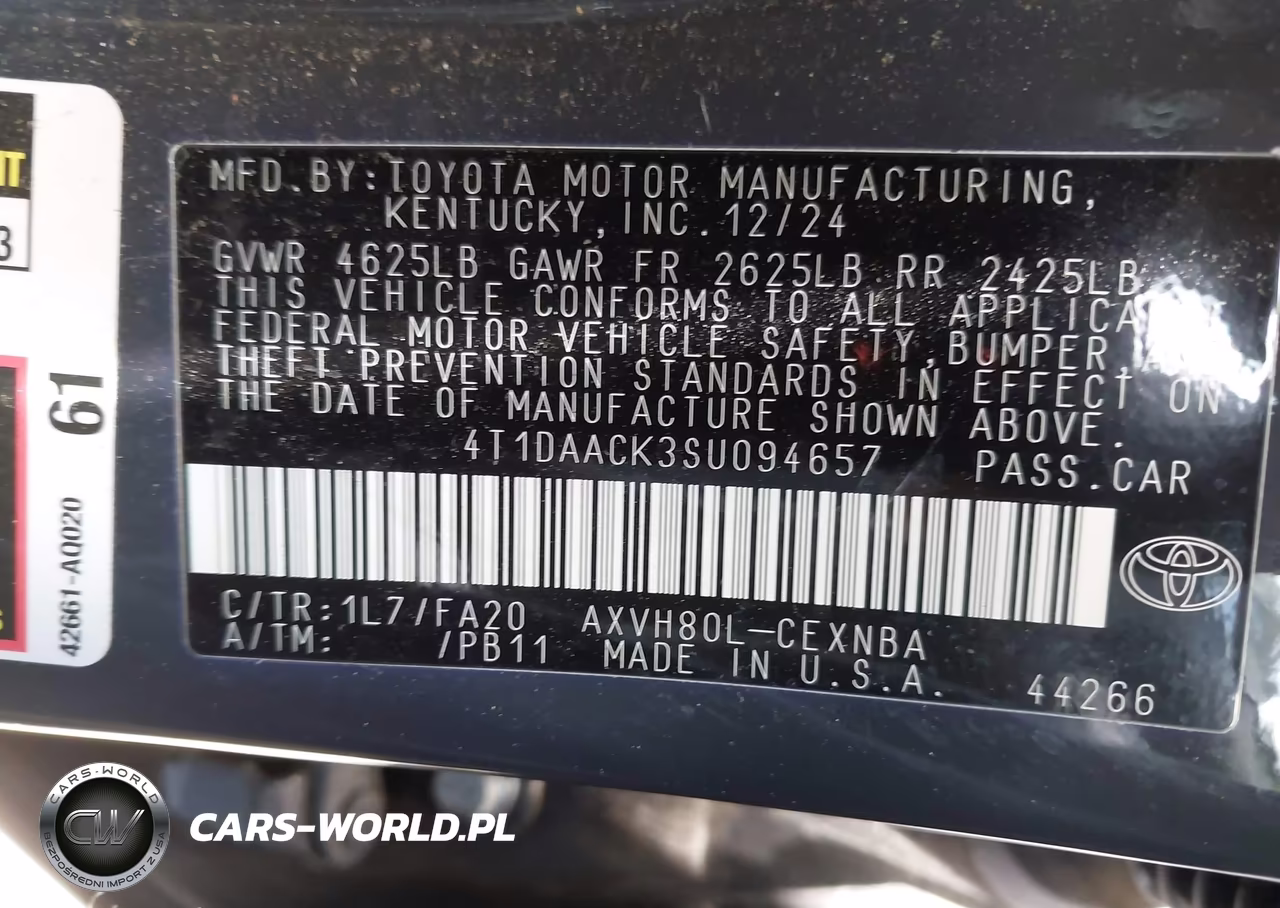 2025 Toyota Camry Le VIN:4T1DAACK3SU094657 - 9