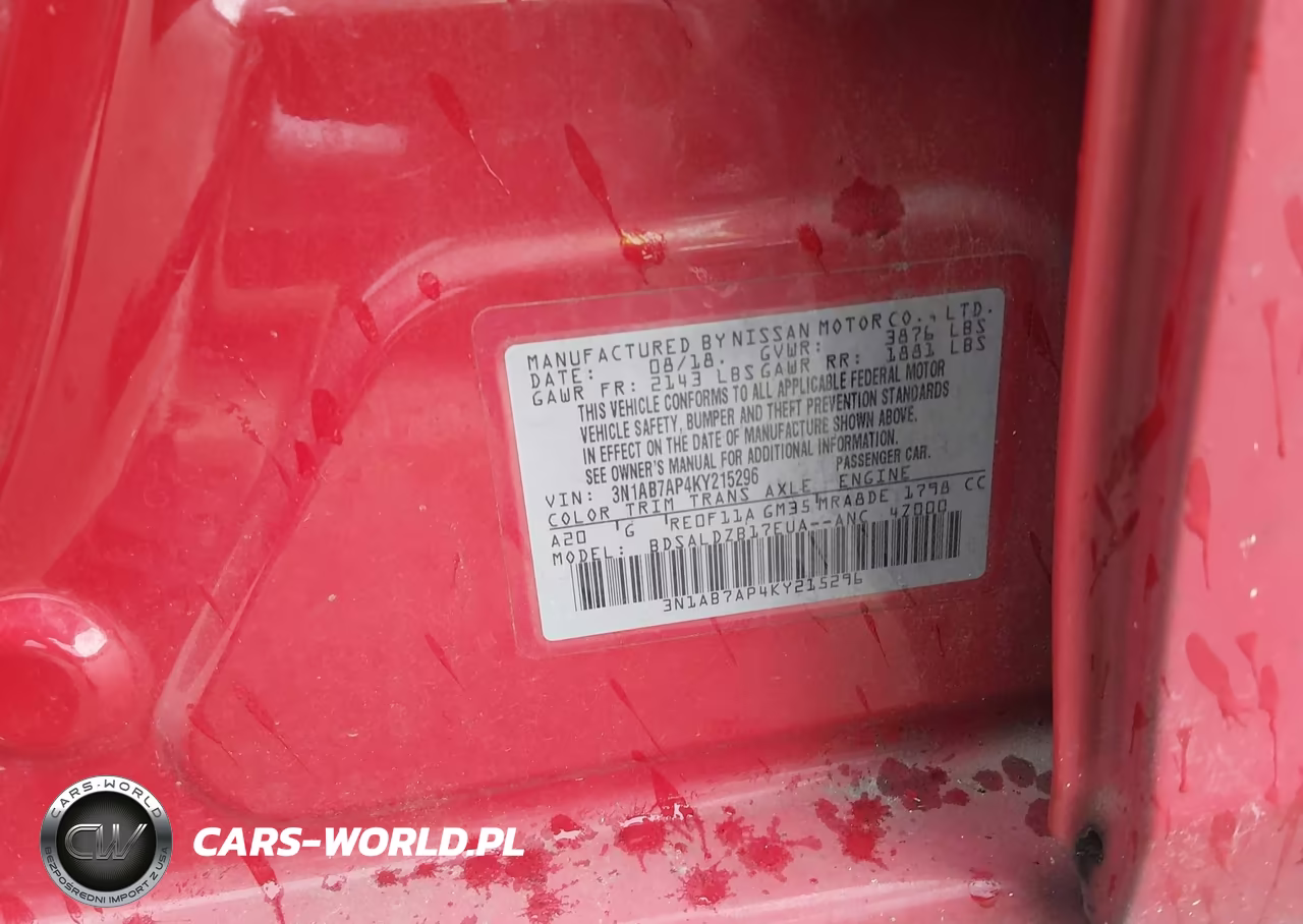 2019 Nissan Sentra Sv VIN:3N1AB7AP4KY215296 - 9