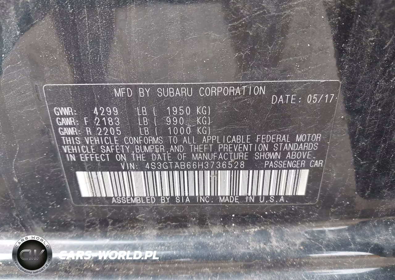 2017 Subaru Impreza 2.0I Premium VIN:4S3GTAB66H3736528 - 9