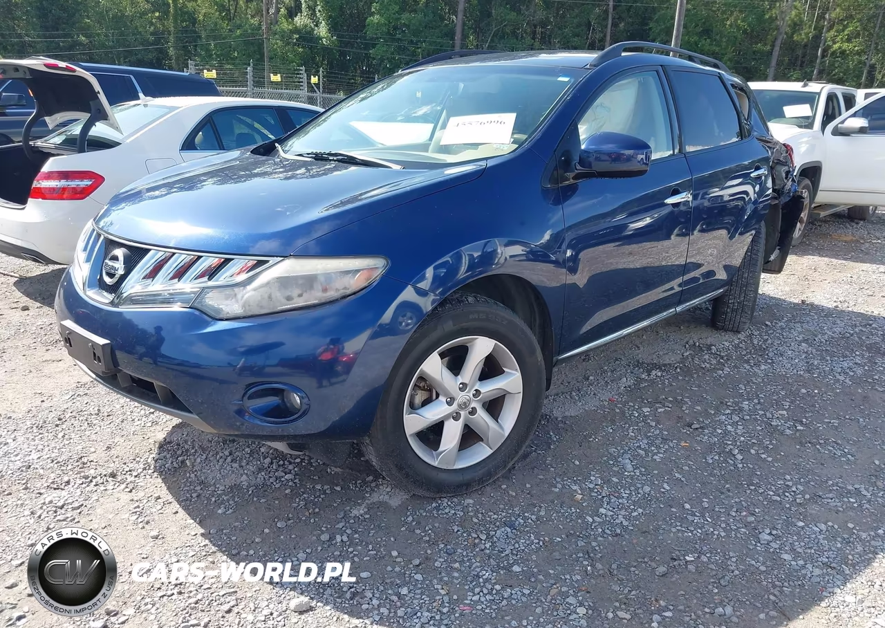 2010 Nissan Murano Sl VIN:JN8AZ1MU7AW001727 - 2