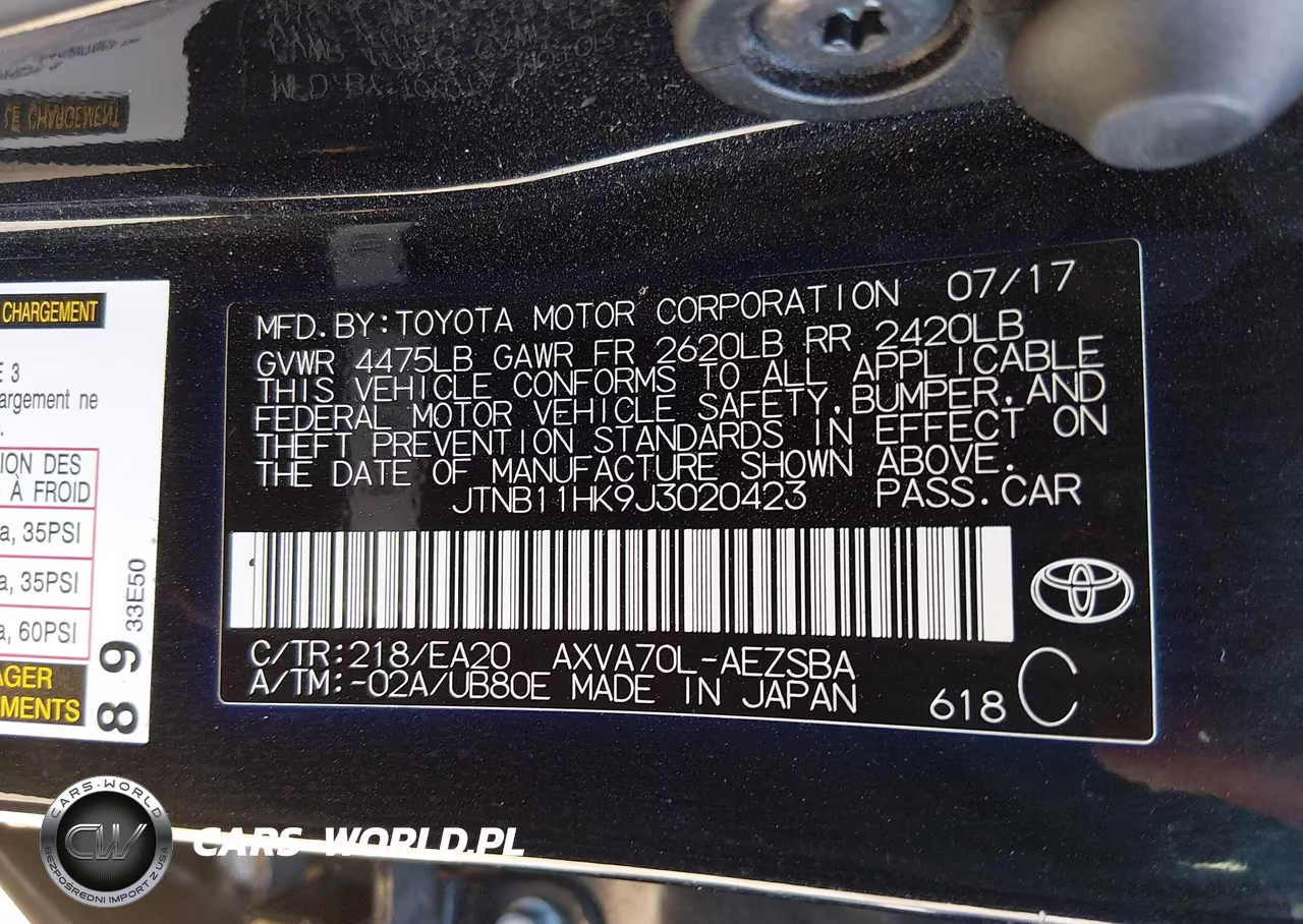 2018 Toyota Camry Se VIN:JTNB11HK9J3020423 - 9