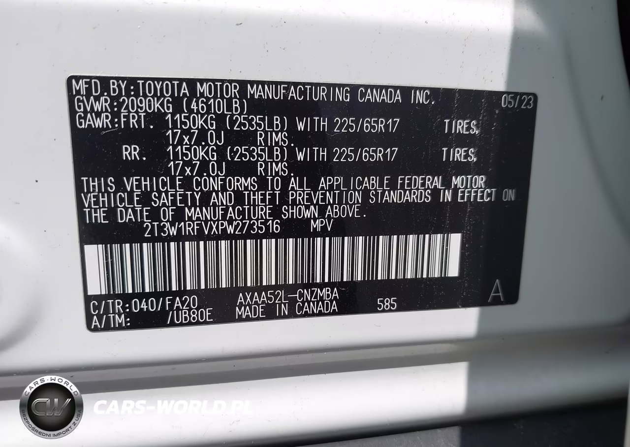 2023 Toyota Rav4 Xle VIN:2T3W1RFVXPW273516 - 9