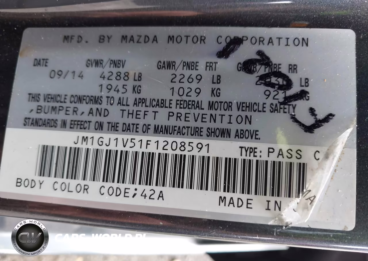 2015 Mazda Mazda6 I Touring VIN:JM1GJ1V51F1208591 - 9