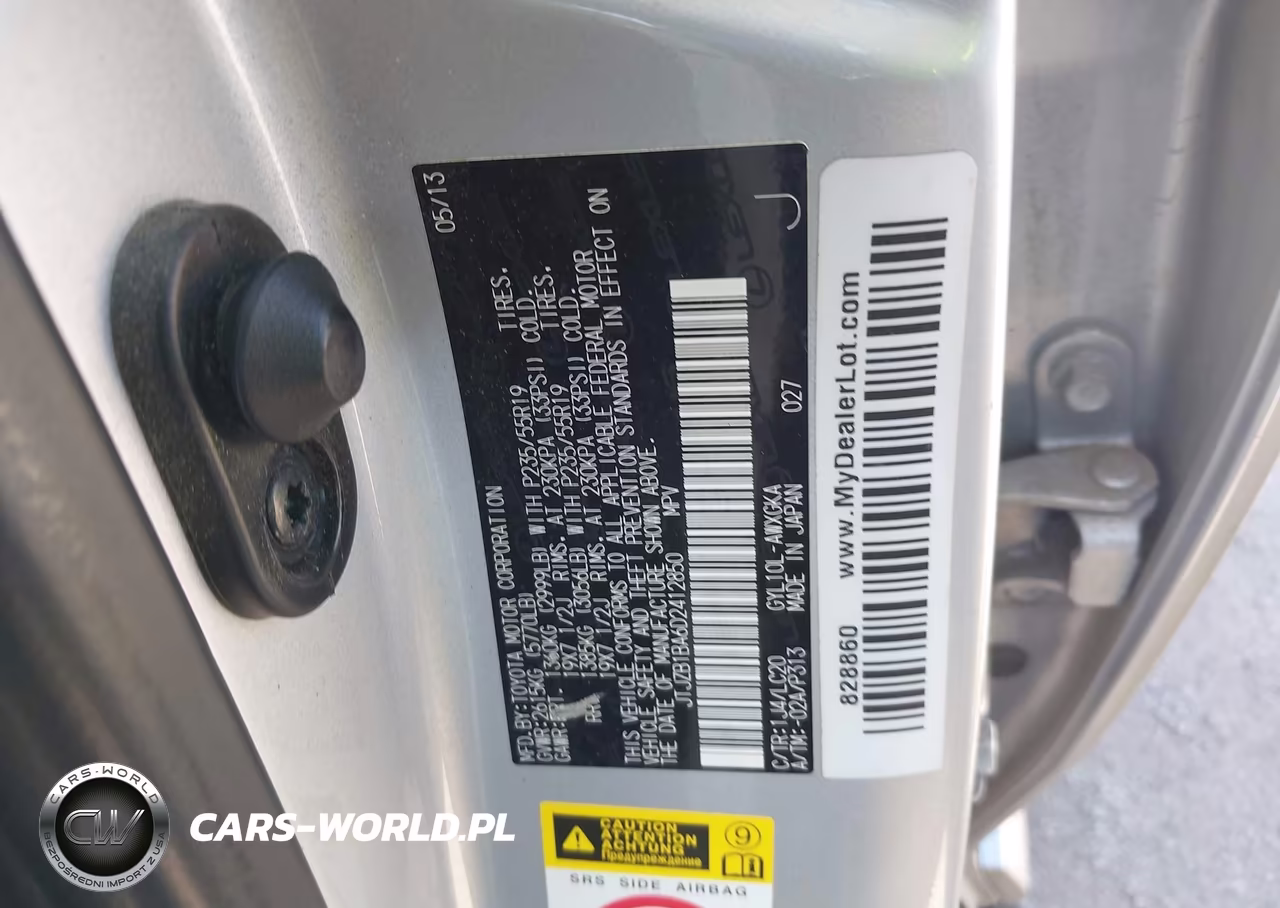 2013 Lexus Rx 450H VIN:JTJZB1BA6D2412850 - 9