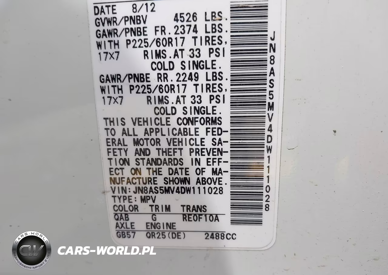 2013 Nissan Rogue Sv VIN:JN8AS5MV4DW111028 - 9