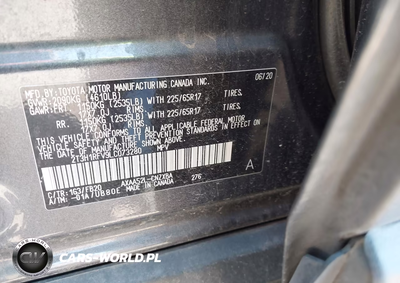 2020 Toyota Rav4 Le VIN:2T3H1RFV9LC073280 - 9