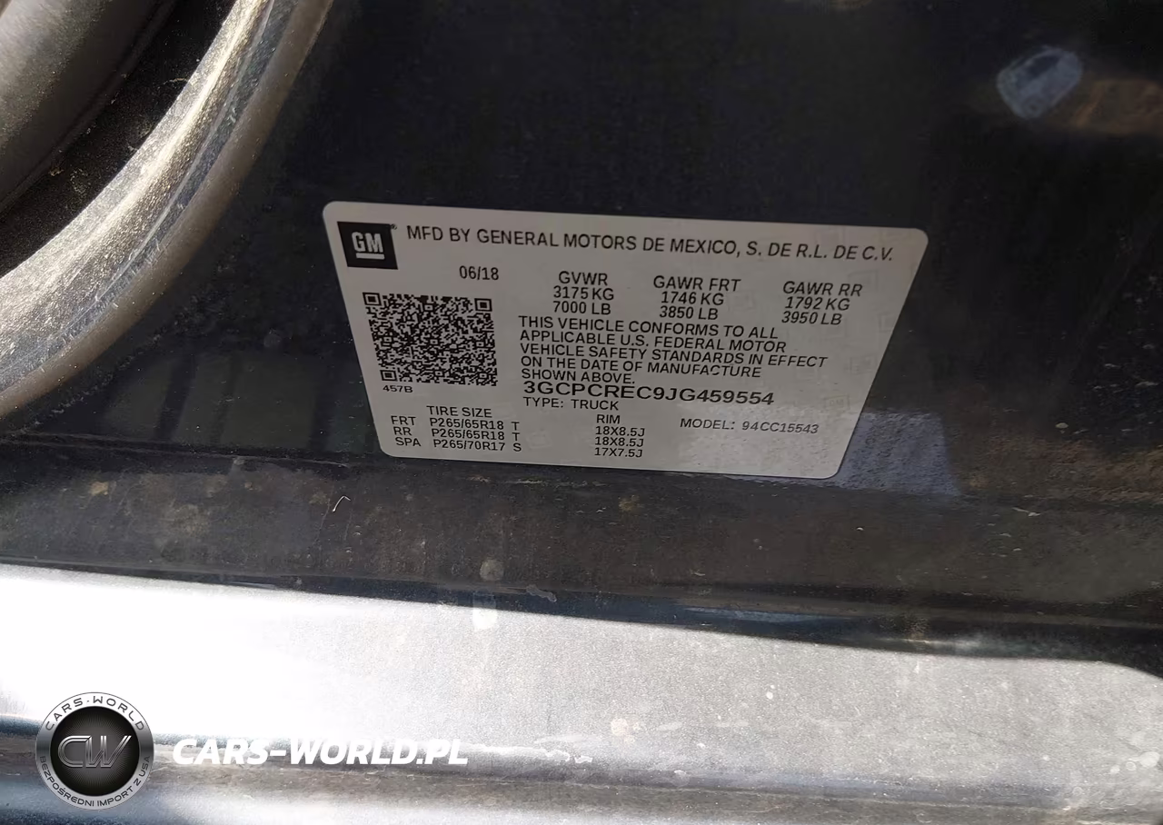 2018 Chevrolet Silverado 1500 1Lt VIN:3GCPCREC9JG459554 - 9