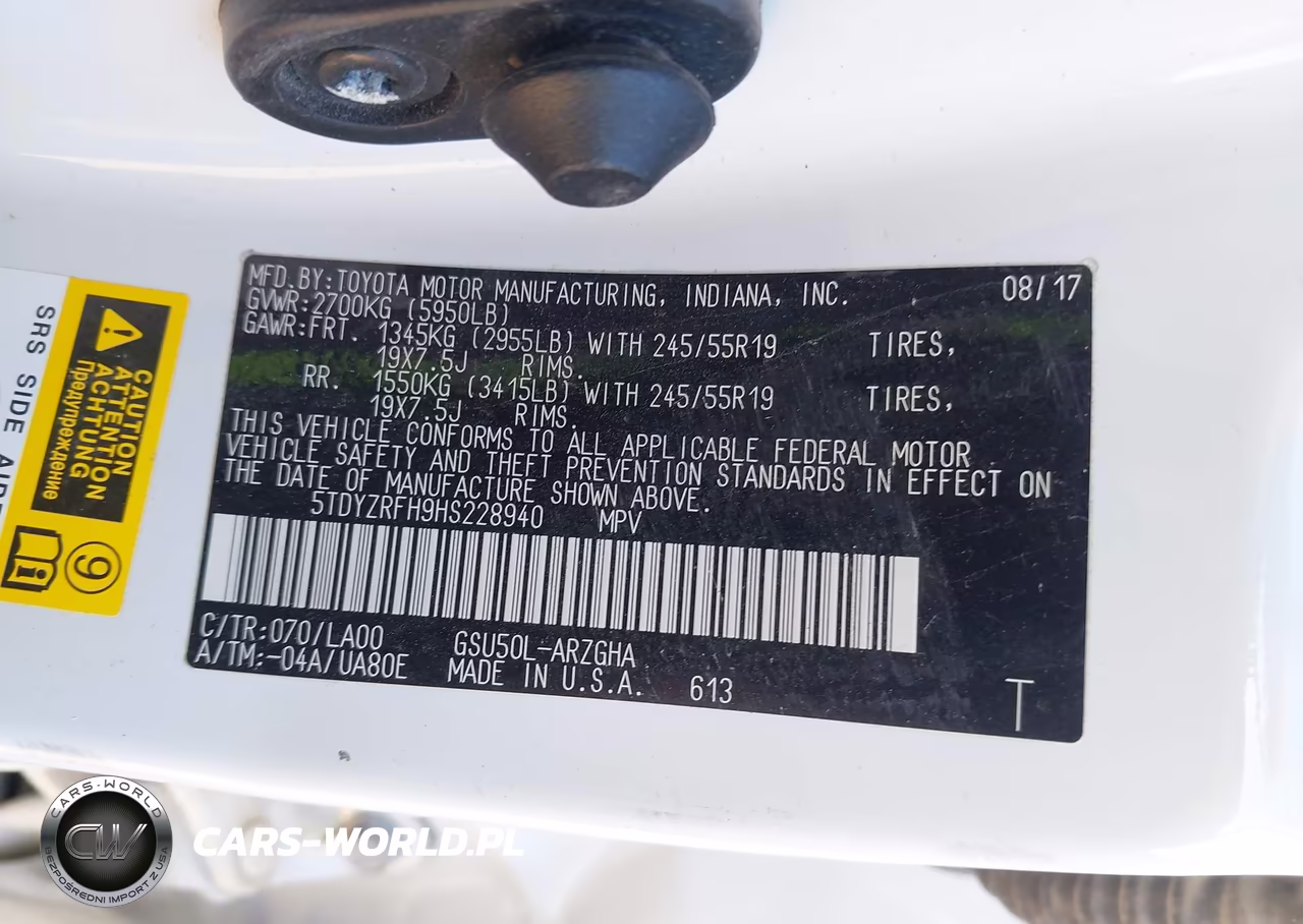 2017 Toyota Highlander Limited VIN:5TDYZRFH9HS228940 - 9