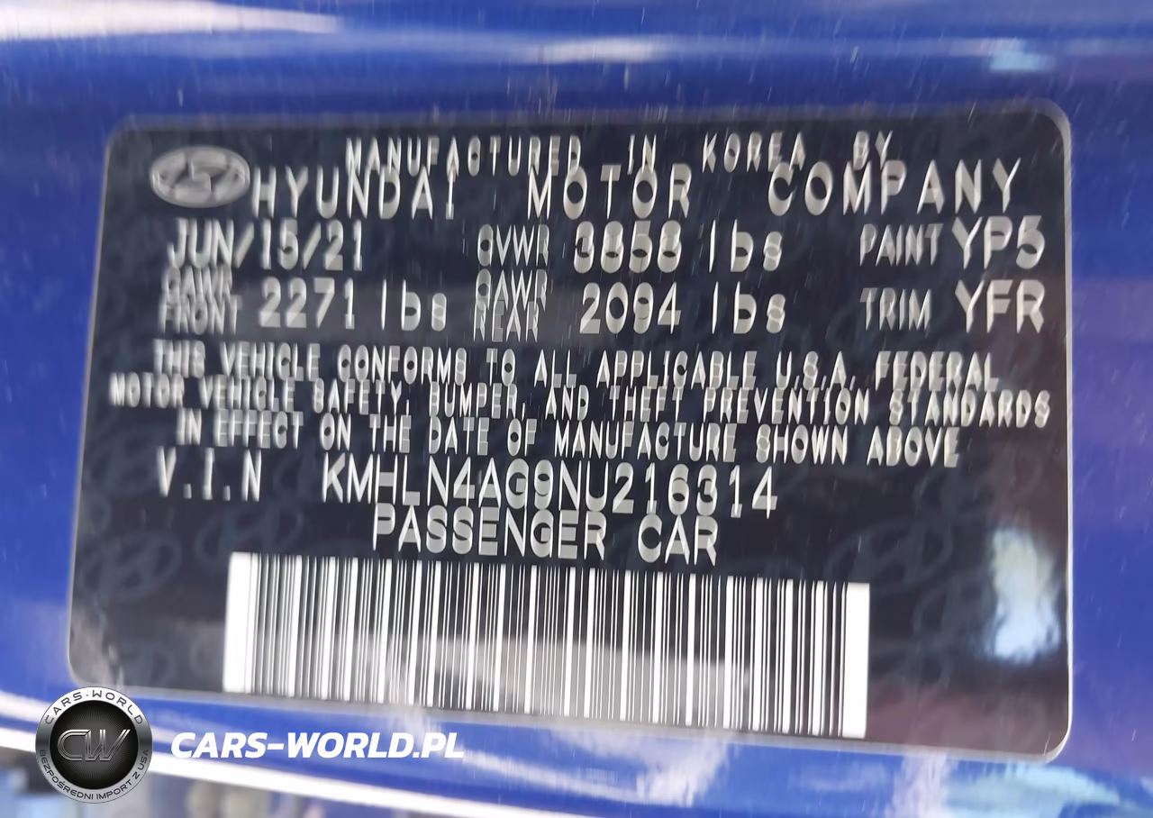 2022 Hyundai Elantra Sel VIN:KMHLN4AG9NU216314 - 9