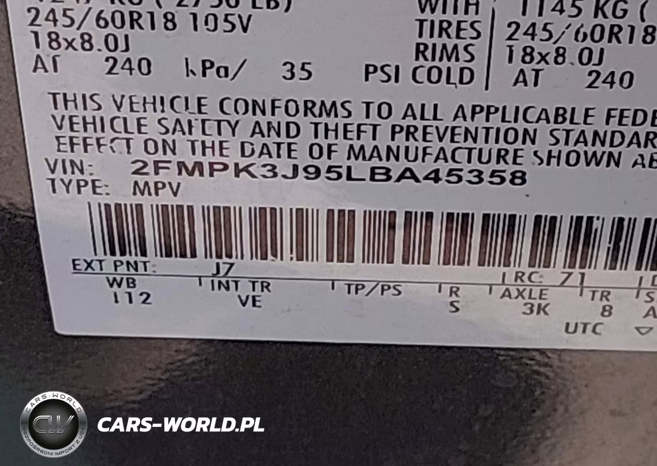 2020 Ford Edge Sel VIN:2FMPK3J95LBA45358 - 9