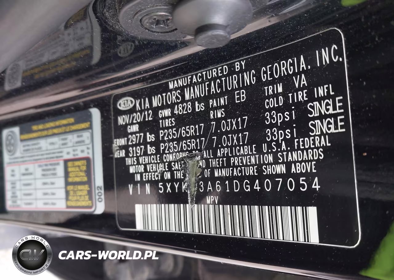 2013 Kia Sorento Lx VIN:5XYKT3A61DG407054 - 9