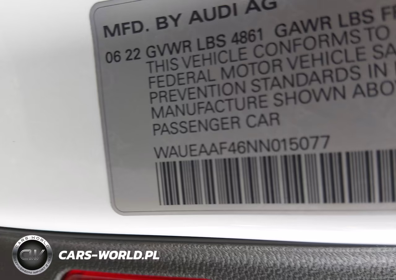 2022 Audi A4 Premium Plus 45 Tfsi S Line Quattro S Tronic VIN:WAUEAAF46NN015077 - 9