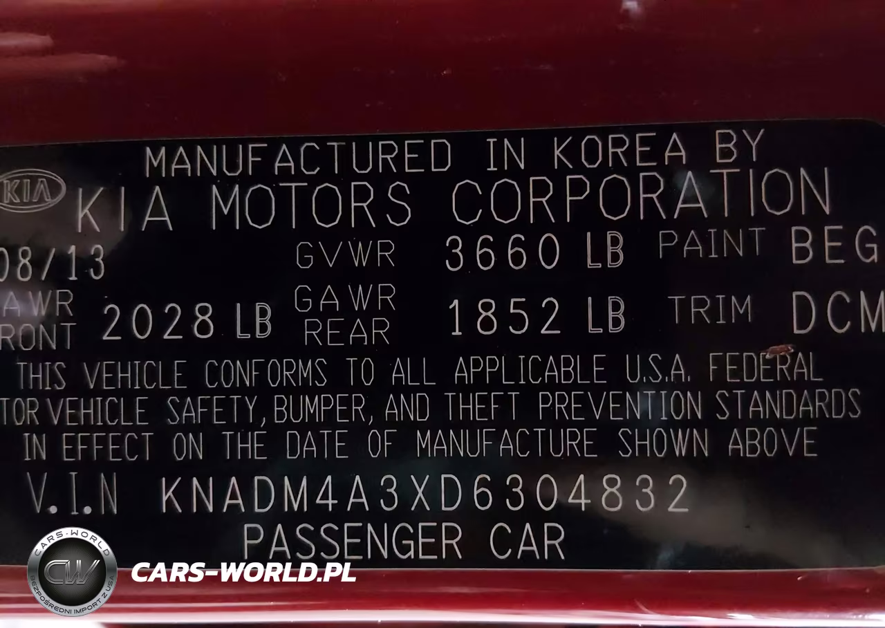 2013 Kia Rio Lx VIN:KNADM4A3XD6304832 - 9