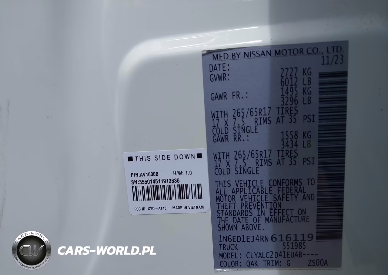 2024 Nissan Frontier Sv 4X2 VIN:1N6ED1EJ4RN616119 - 9