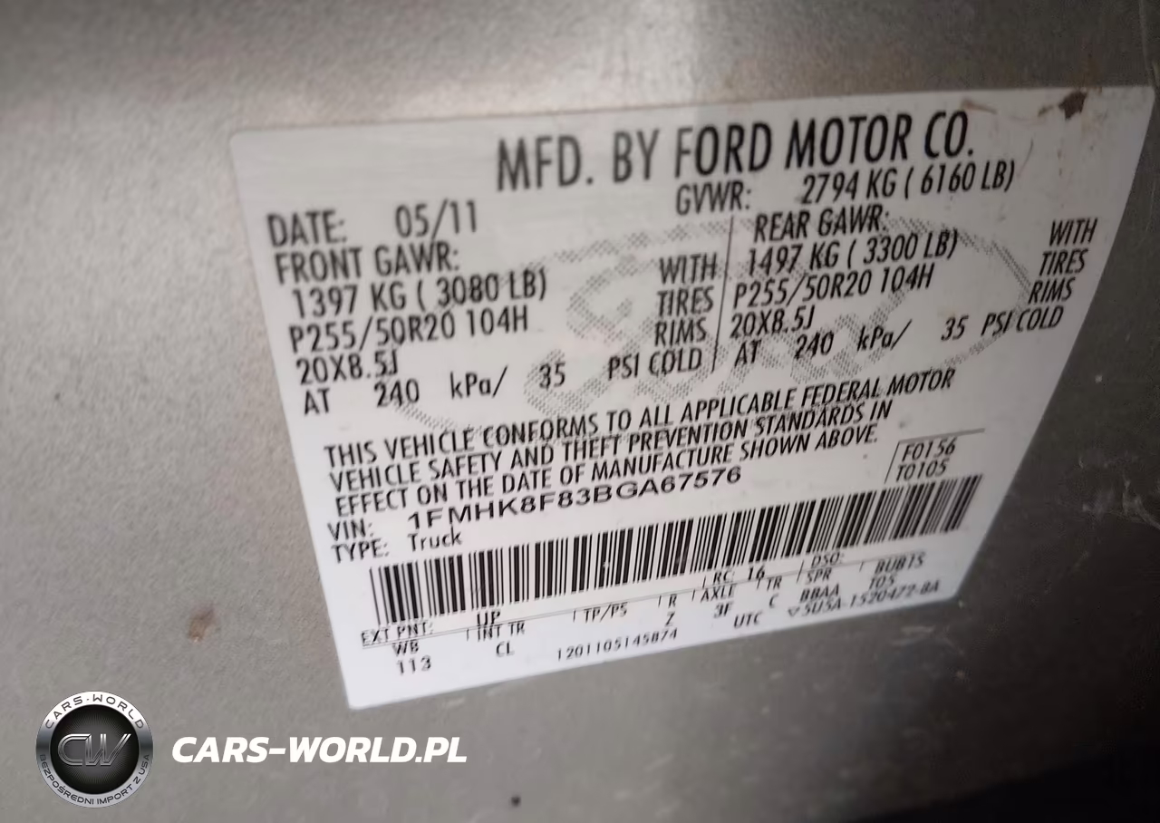 2011 Ford Explorer Limited VIN:1FMHK8F83BGA67576 - 9