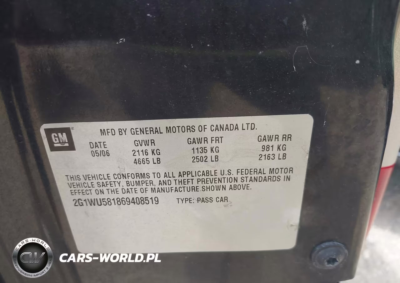 2006 Chevrolet Impala Ltz VIN:2G1WU581869408519 - 9