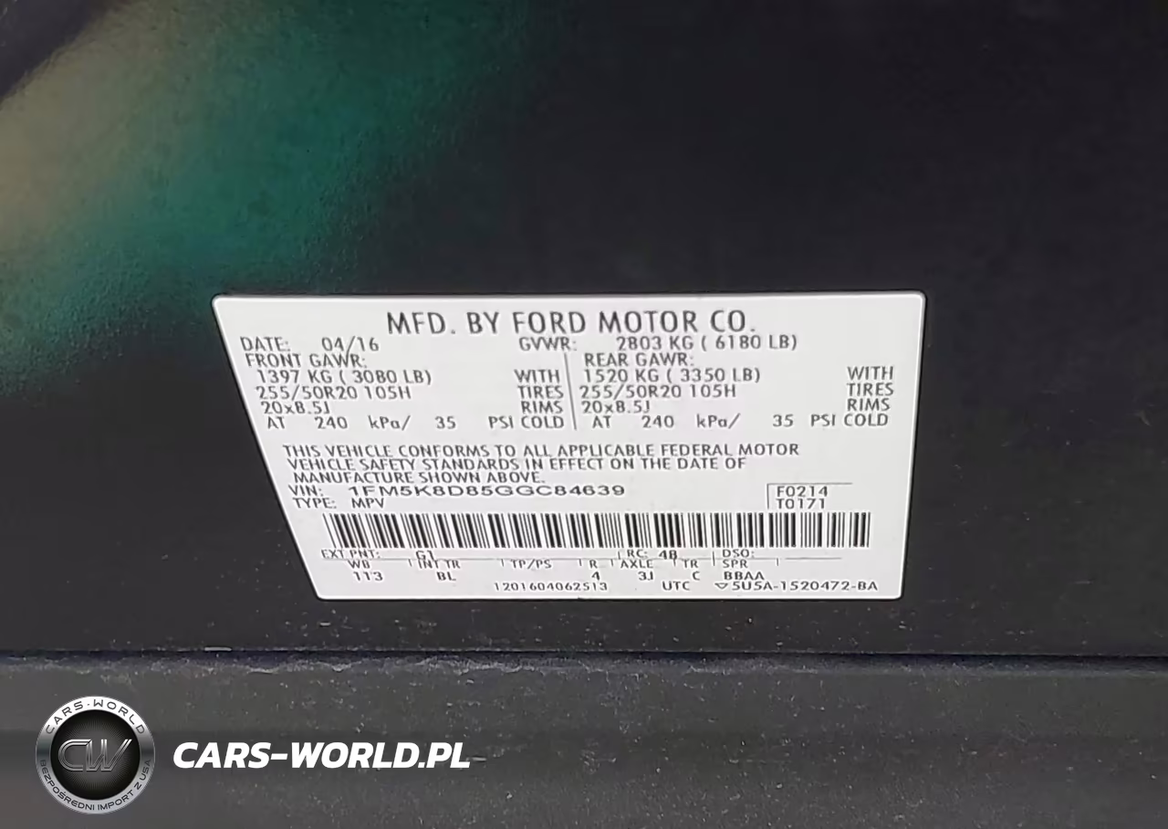 2016 Ford Explorer Xlt VIN:1FM5K8D85GGC84639 - 9