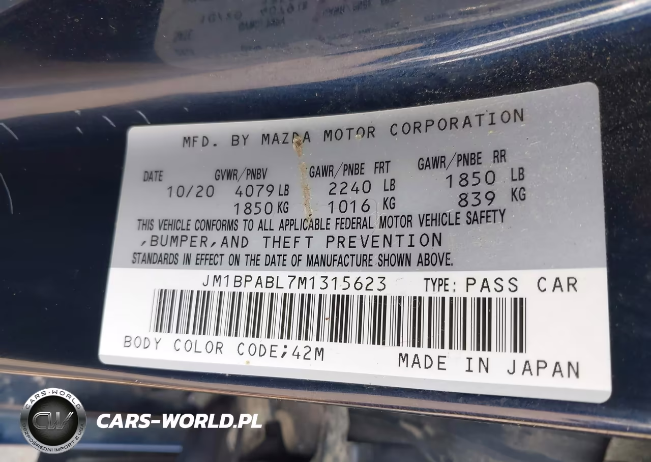 2021 Mazda Mazda3 Select VIN:JM1BPABL7M1315623 - 9