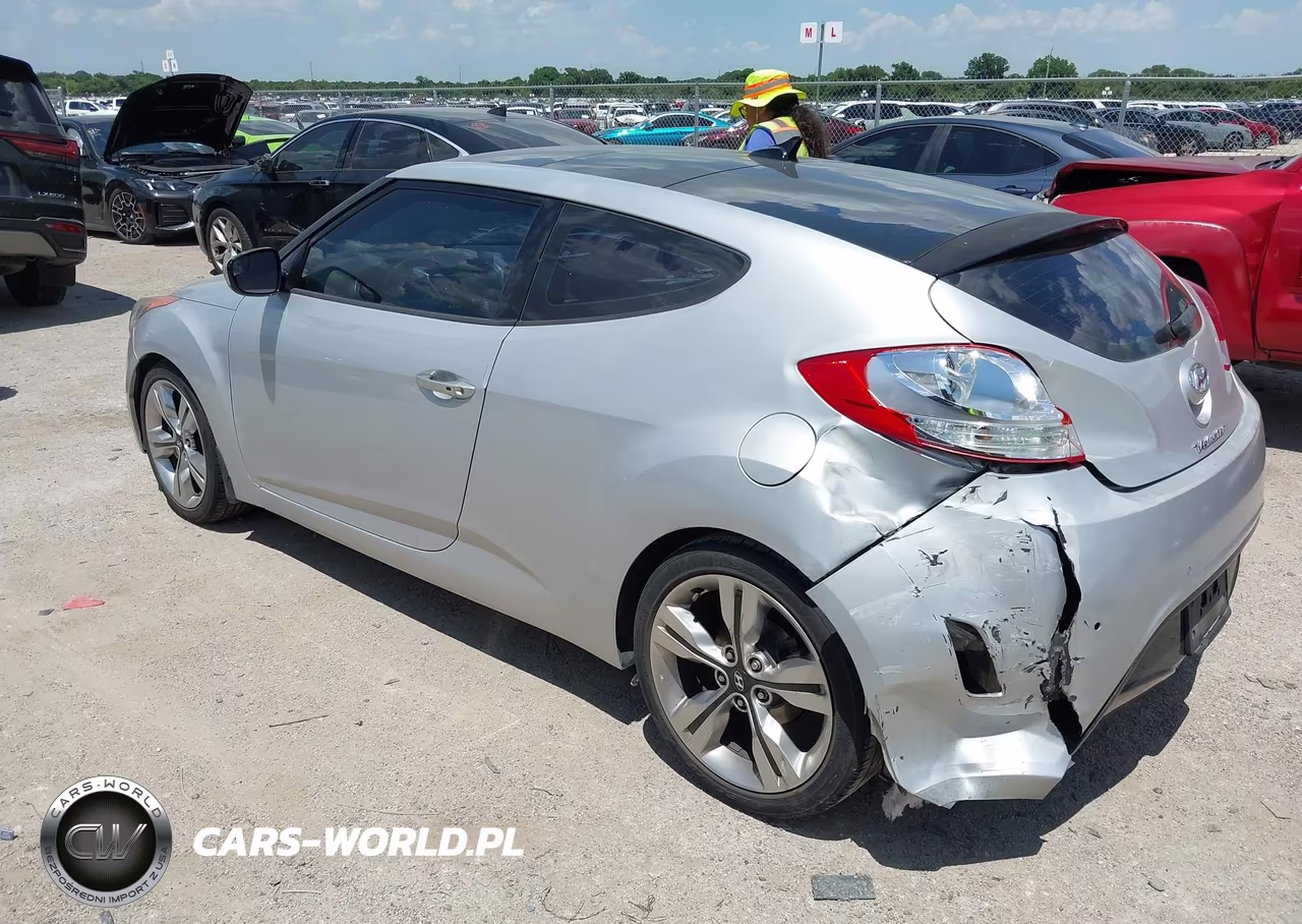2014 Hyundai Veloster Base W-Black VIN:KMHTC6AD5EU189118 - 3