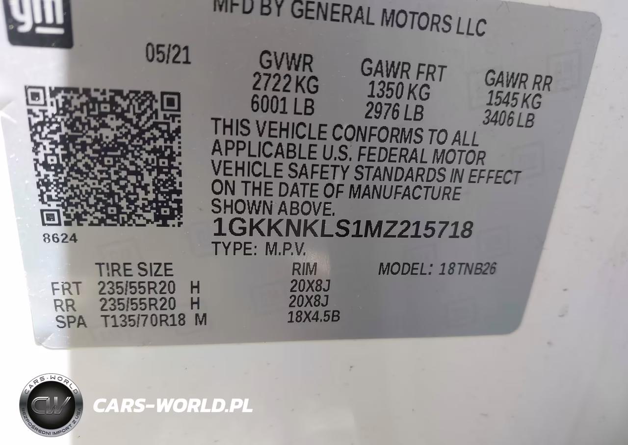 2021 GMC Acadia Fwd Sle VIN:1GKKNKLS1MZ215718 - 9
