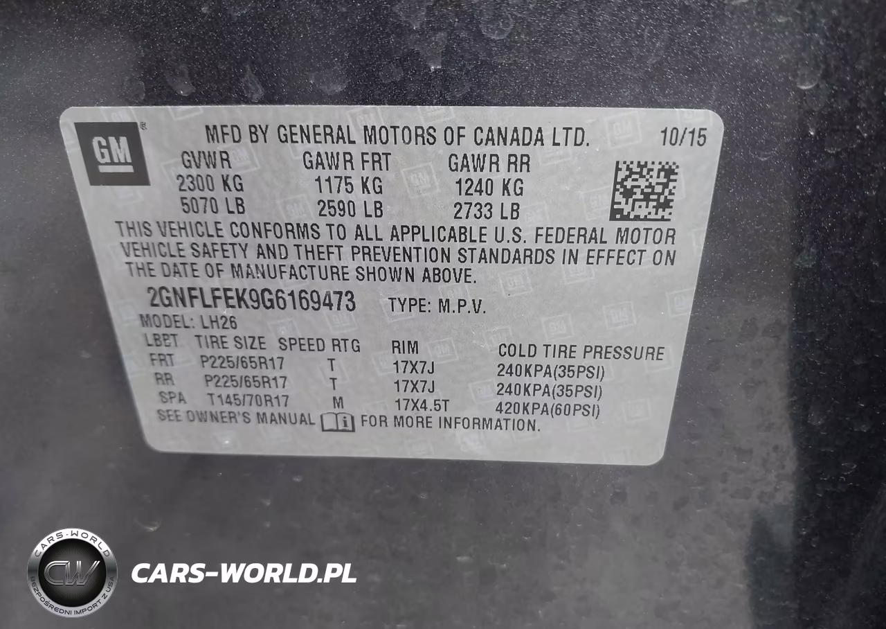 2016 Chevrolet Equinox Lt VIN:2GNFLFEK9G6169473 - 9