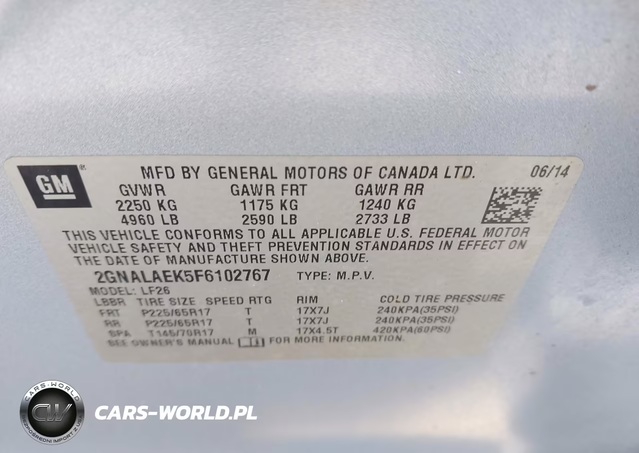 2015 Chevrolet Equinox Ls VIN:2GNALAEK5F6102767 - 9