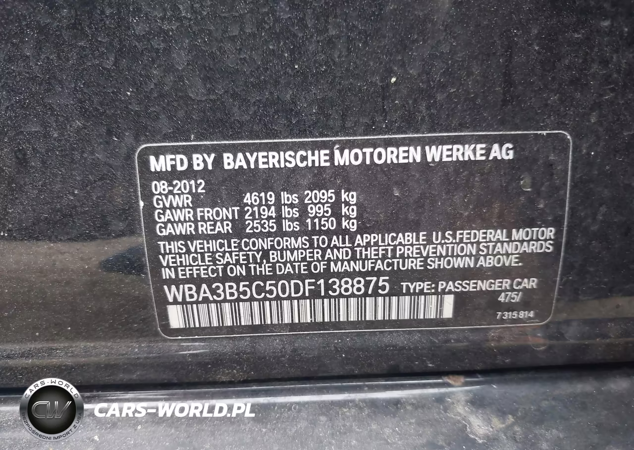 2013 BMW 328I xDrive VIN:WBA3B5C50DF138875 - 9
