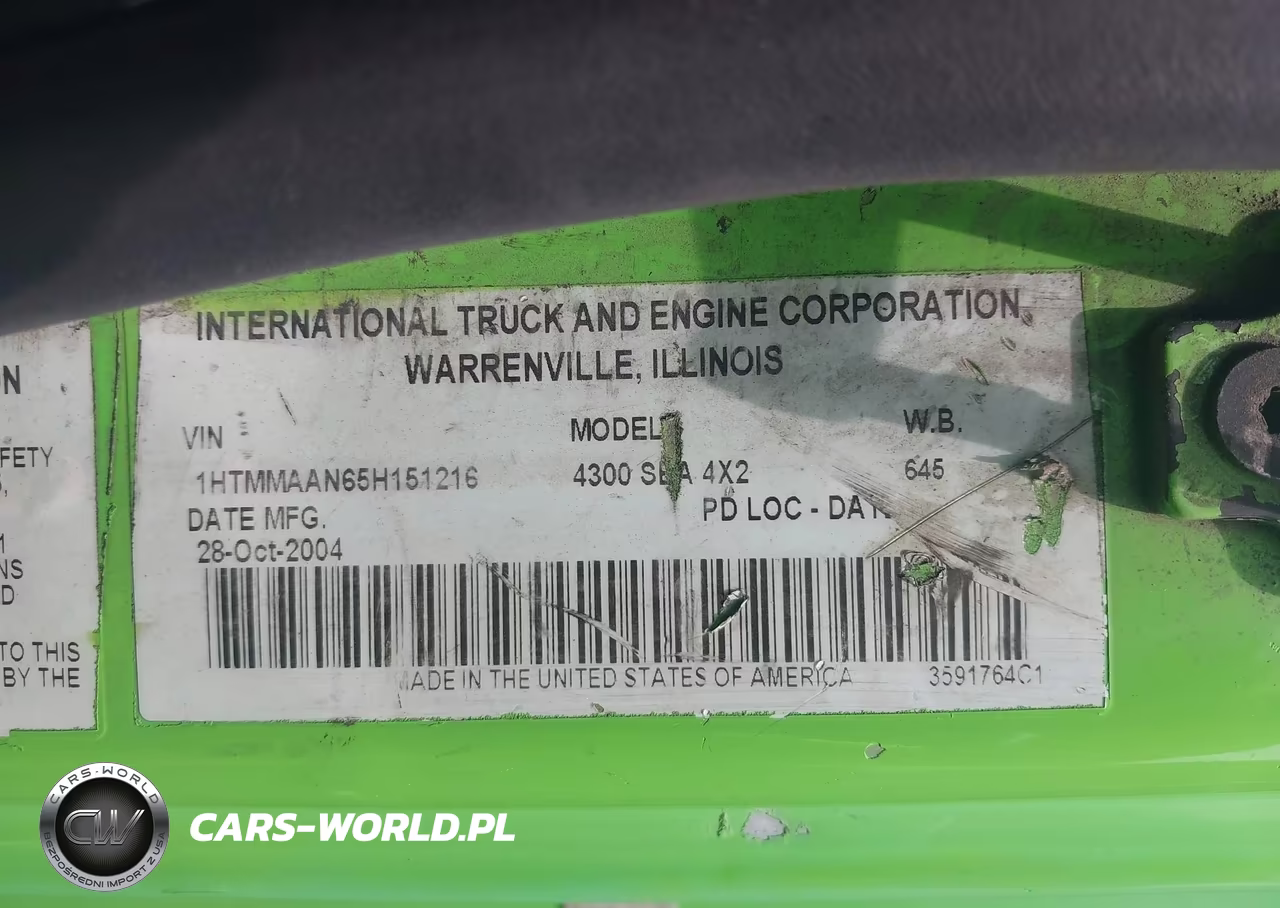 2005 International 4000 4300 VIN:1HTMMAAN65H151216 - 8