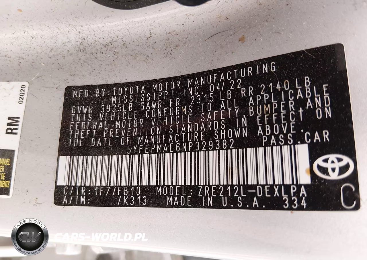 2022 Toyota Corolla Le VIN:5YFEPMAE6NP329382 - 9