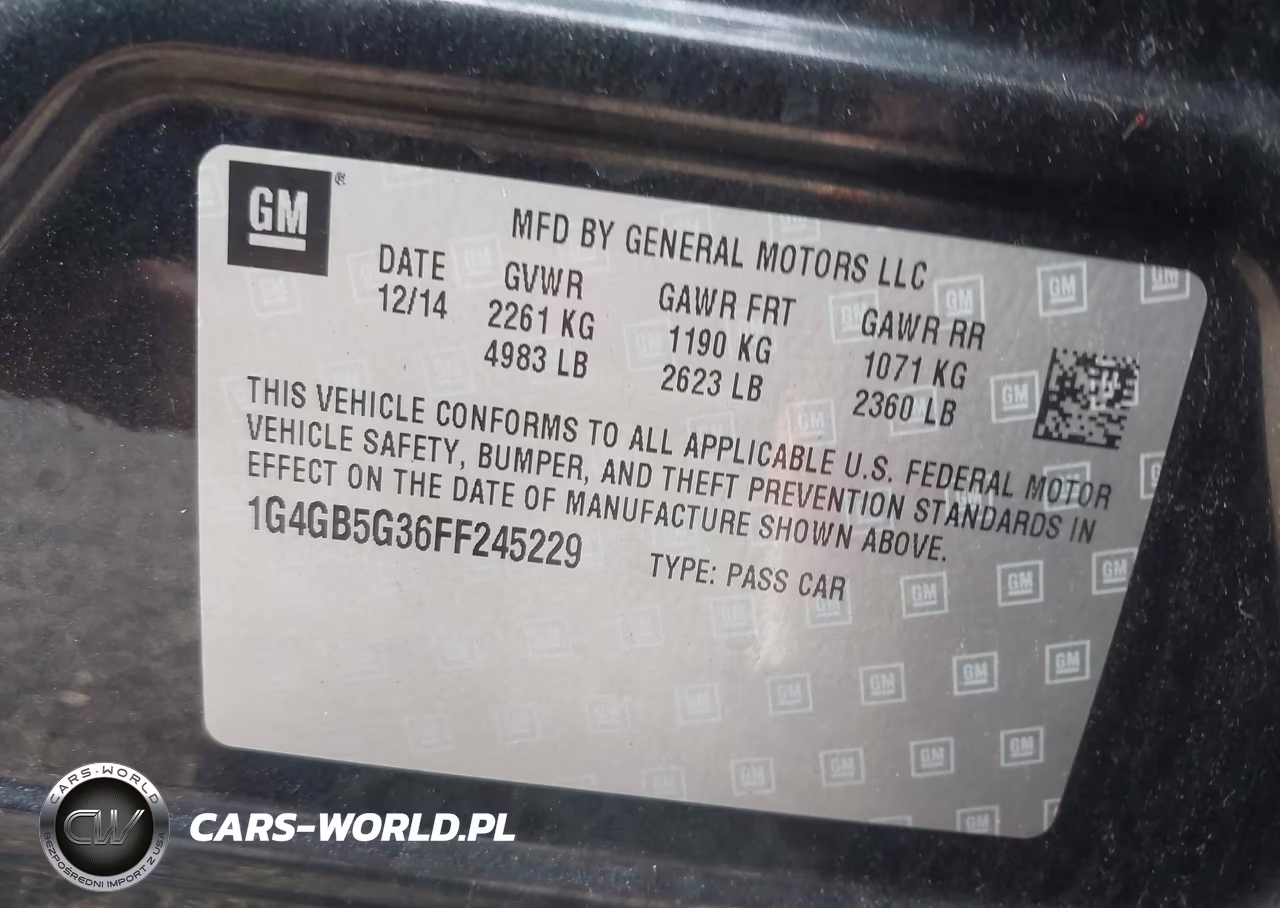 2015 Buick Lacrosse Leather VIN:1G4GB5G36FF245229 - 9