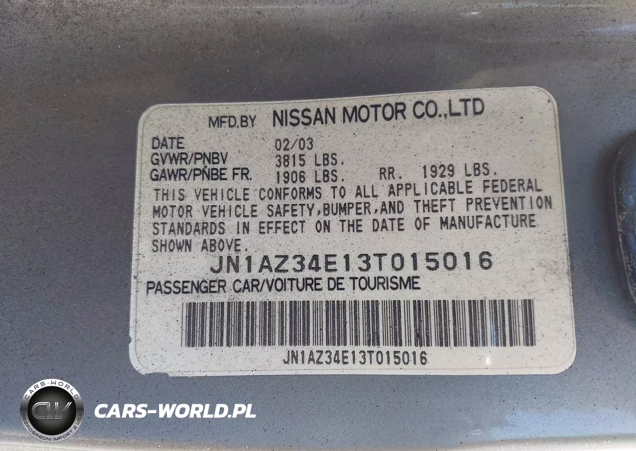 2003 Nissan 350Z Touring VIN:JN1AZ34E13T015016 - 9