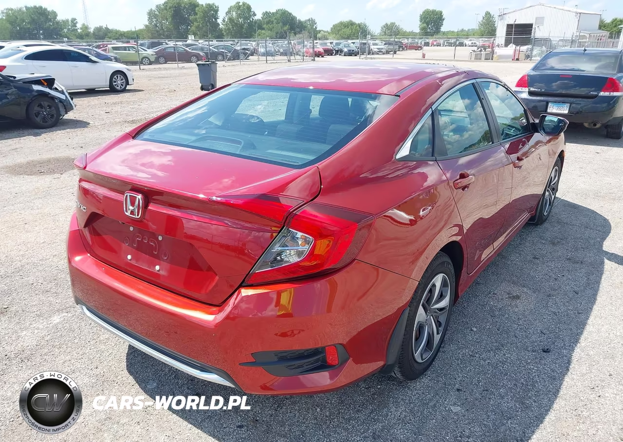 2019 Honda Civic Lx VIN:19XFC2F60KE031638 - 4