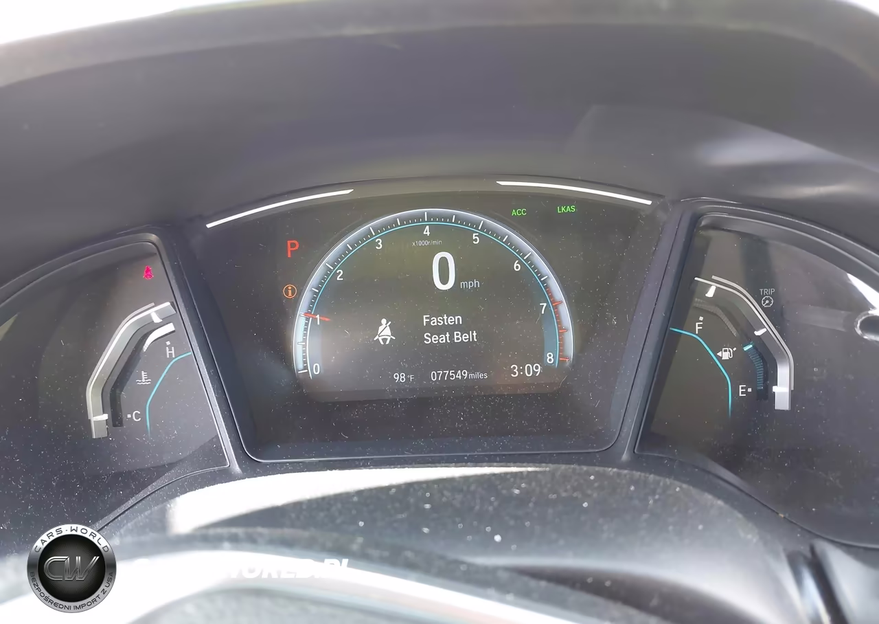 2019 Honda Civic Lx VIN:19XFC2F60KE031638 - 7