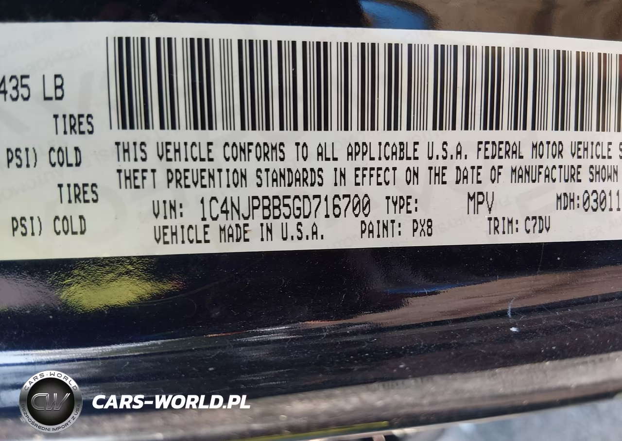 2016 Jeep Patriot Sport VIN:1C4NJPBB5GD716700 - 9