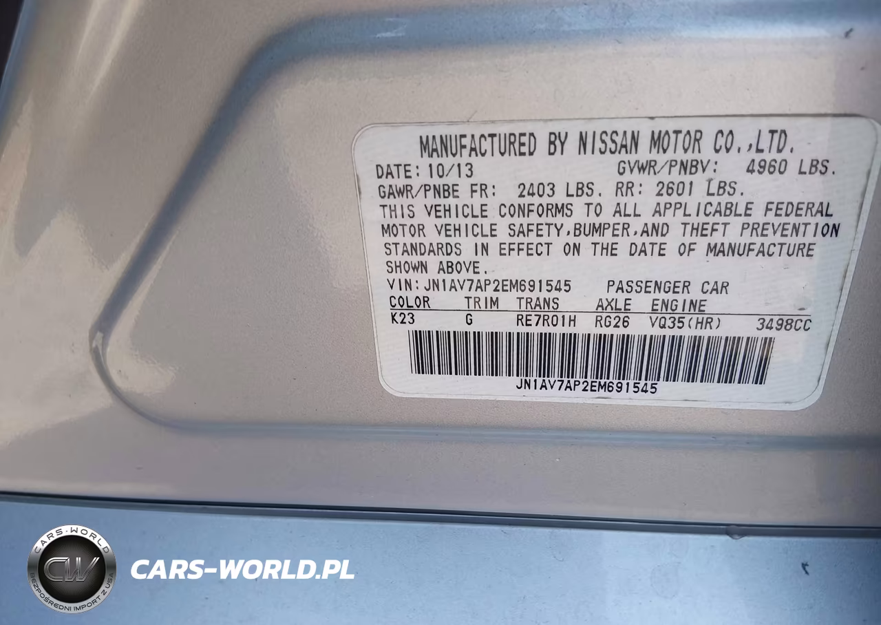 2014 Infiniti Q50 Hybrid Sport VIN:JN1AV7AP2EM691545 - 9